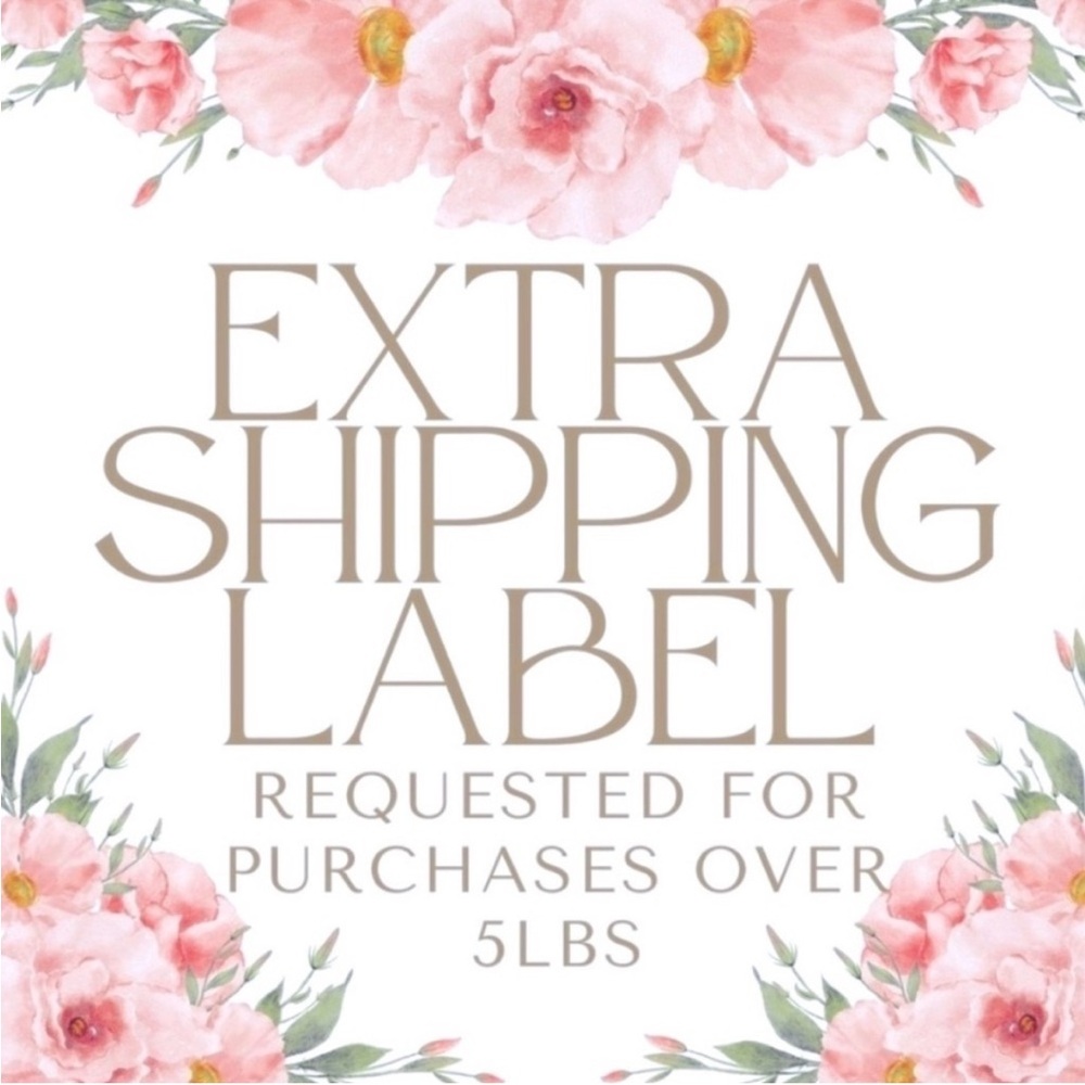 🌸 Extra Shipping Label 🌸